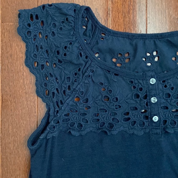 Abercrombie & Fitch Navy Blue Top - Picture 4 of 9
